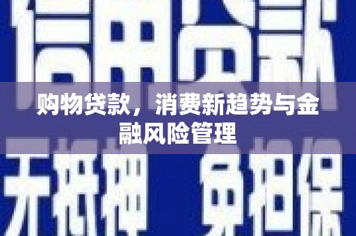 开县购物贷款，消费新趋势与金融风险管理