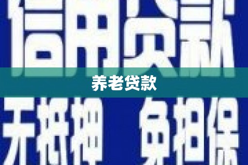 开县养老贷款