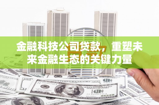 开县金融科技公司贷款，重塑未来金融生态的关键力量