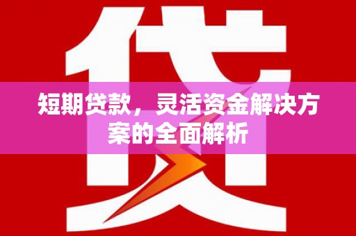 开县短期贷款，灵活资金解决方案的全面解析