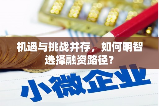 开县机遇与挑战并存，如何明智选择融资路径？