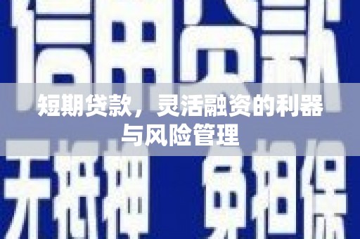 开县短期贷款，灵活融资的利器与风险管理